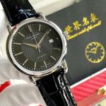   PATEK PHILIPPE  Men ETA2824-2  Automatic Movement Italian Calf Leather Style Black  40mm Watch